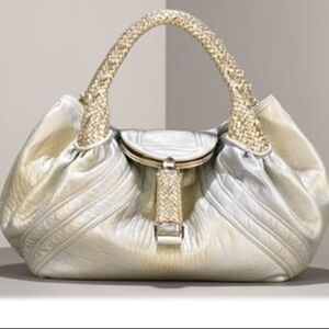 Fendi Spy Bag in gold metallic leather
